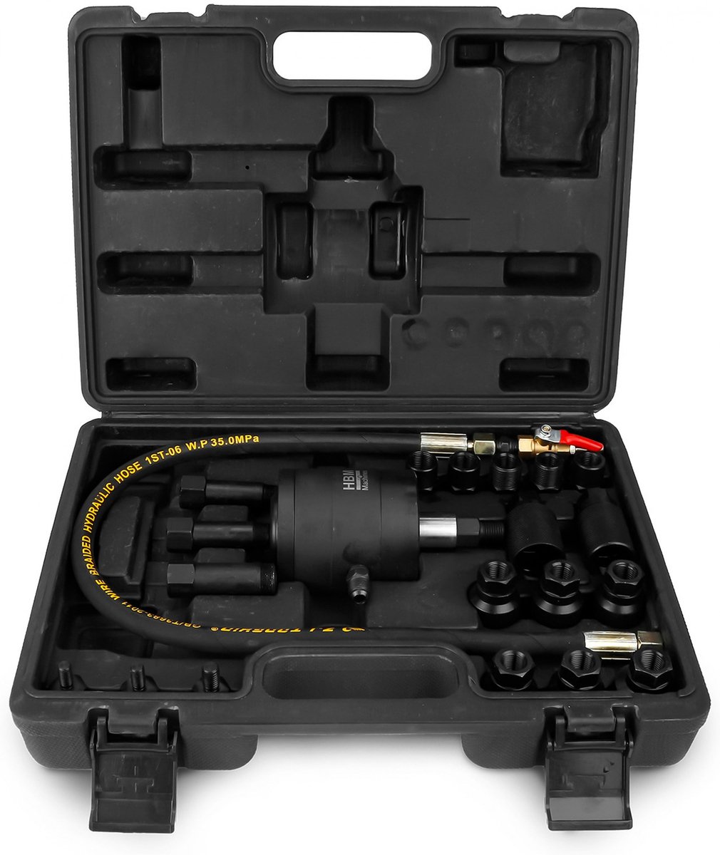 HBM Diesel Injector Verwijder Set 22-delig voor Diesel, 90 l/min, Zwart