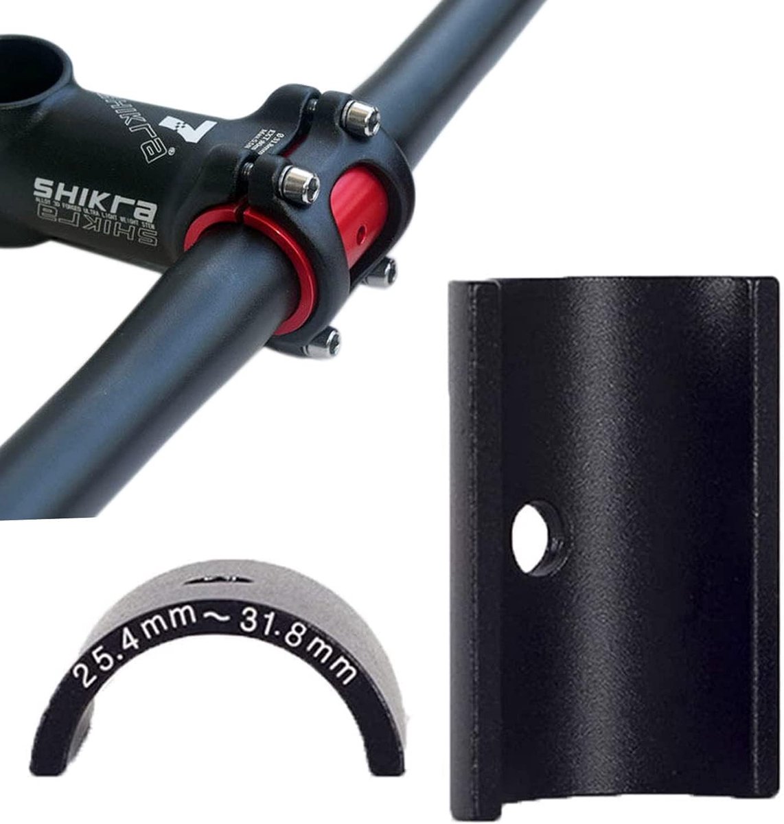 Bicycle Handlebar Shim Adapter 25.4mm naar 31.8mm voor Fietsstuur en Stuurpen - Aluminium Conversie Onderdelen voor Fietsen