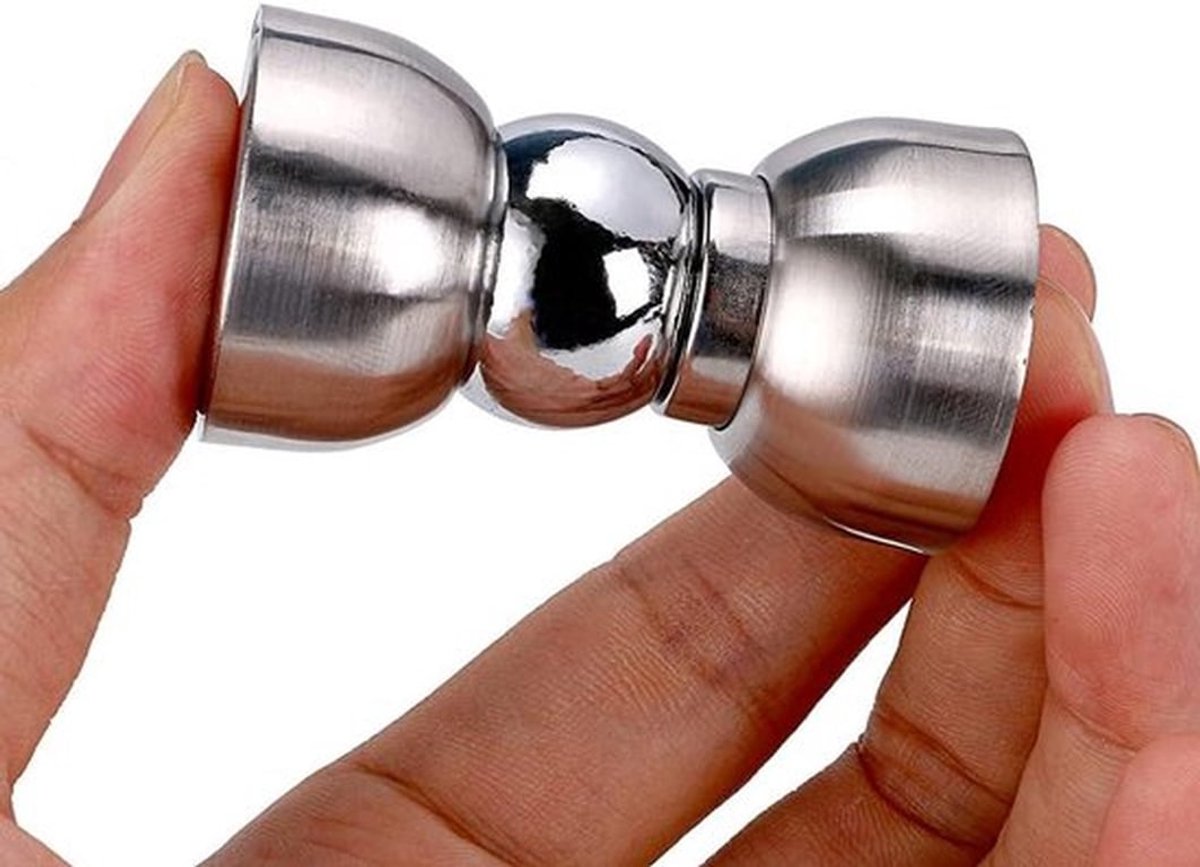 Set van 2 deurhouders voor wandmontage - magnetische deurstoppers van roestvrij staal - zilverkleurig - praktisch en stijlvol