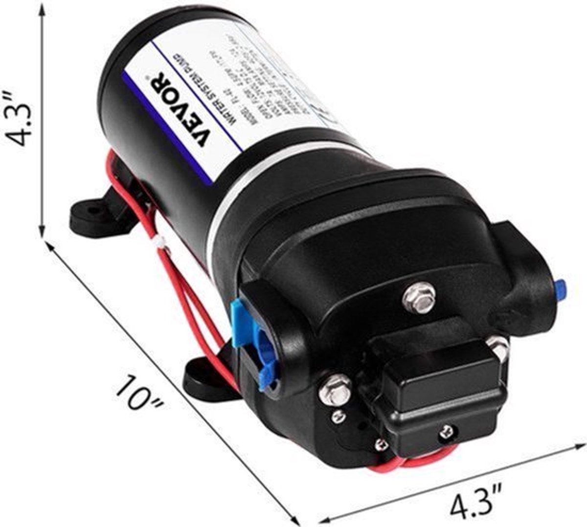 Waterpomp - Membraanwaterpomp - Waterpompen - 17L/Min 40PSI - Drukwaterpomp - Hogedrukpomp