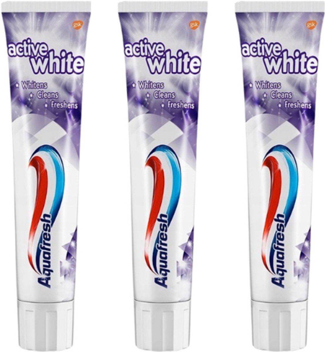 Aquafresh Tandpasta Active White - 3 x 100 ml - Voordeelverpakking