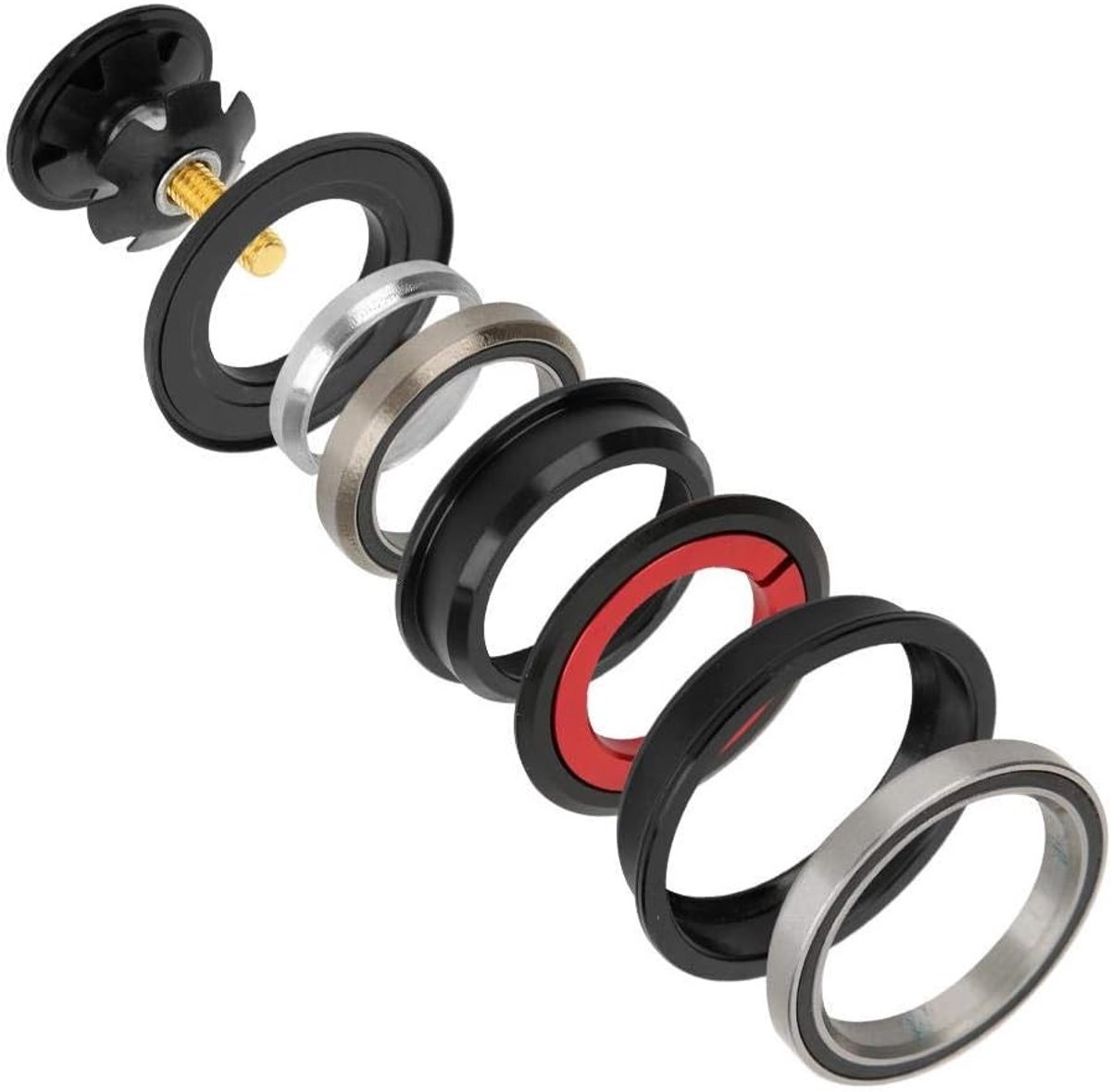 Tapered naar rechte buis vervangingsset voor fiets, inclusief voorvork en headsetaccessoires (44/55mm)