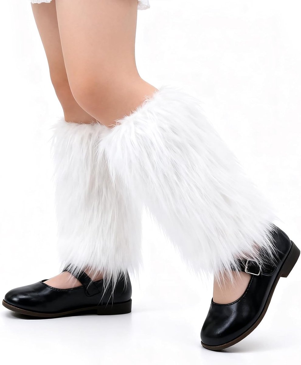 Legwarmers voor Kinderen 6 - 10 Jaar met Neppels en Voering voor Winterse Kostuums en Warmte