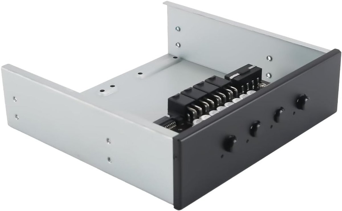 4-poorts SATA HDD Power Controller voor Desktop PC met IDE en 2 x 2.5" Hard Drive Slots voor optimale opslagoplossingen