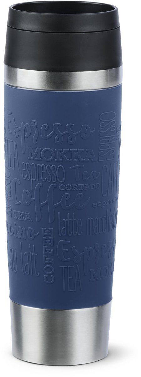 Tefal Travel Mug Grande K30822 Reisbeker / Isoleerbeker - inhoud 0.5L RVS / blauw