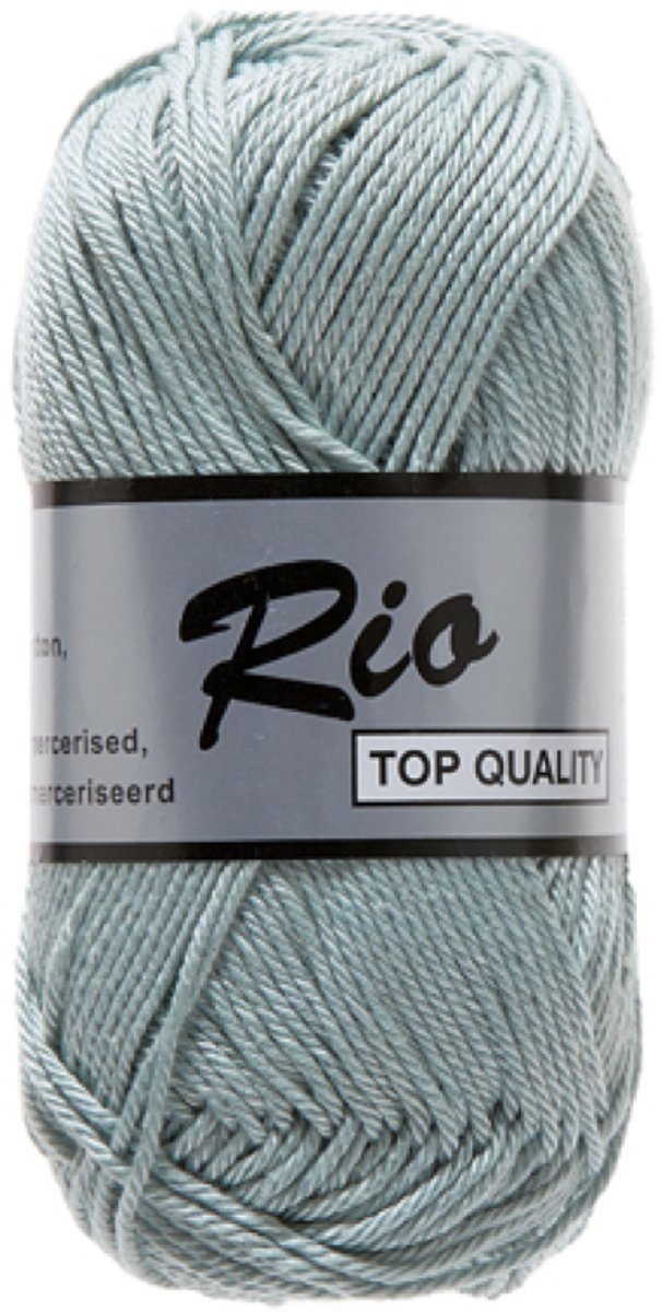 Lammy yarns Rio katoen garen - licht zeegroen blauw (851) - 5 bollen