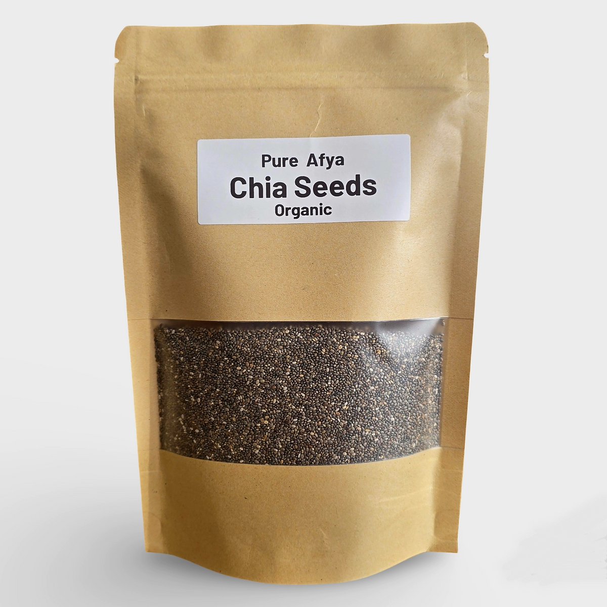 Pure Afya® Biologische Chiazaad 400g | Chia Seeds | Premium Kwaliteit | Rijk aan Vezels & Omega-3 | Vegan | Glutenvrij