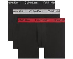 Calvin Klein Onderbroek Relaxed Fit Trunk 3p Lv00nb4286 0az Black W/ Adrenaline Rush Wb/black Mannen Maat - S