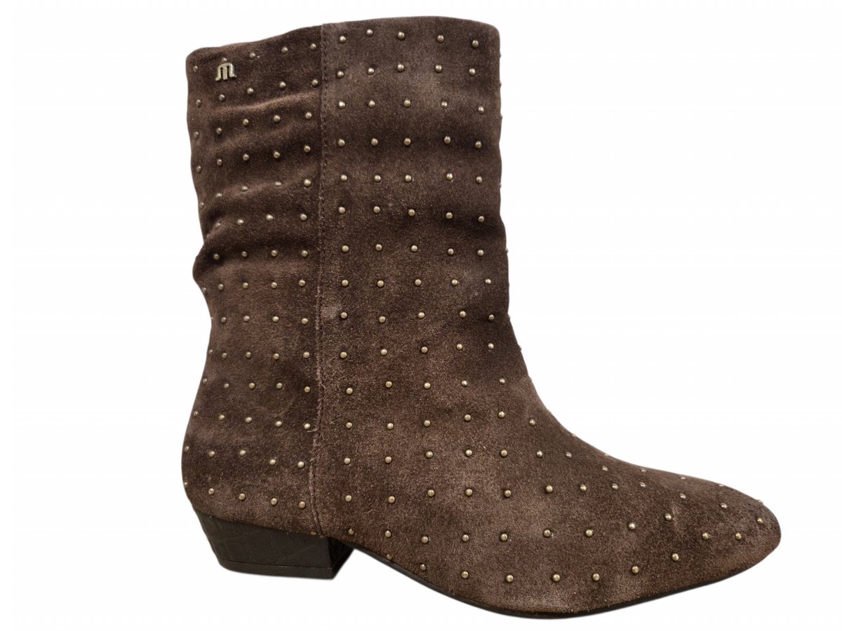 Dames Enkellaars Maruti Amina Studs Dark Brown Donkerbruin - Maat 37