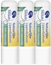 E.J. Swaab Lippenbalsem 100% natuurlijk - 3 x 5 gr - Voordeelverpakking