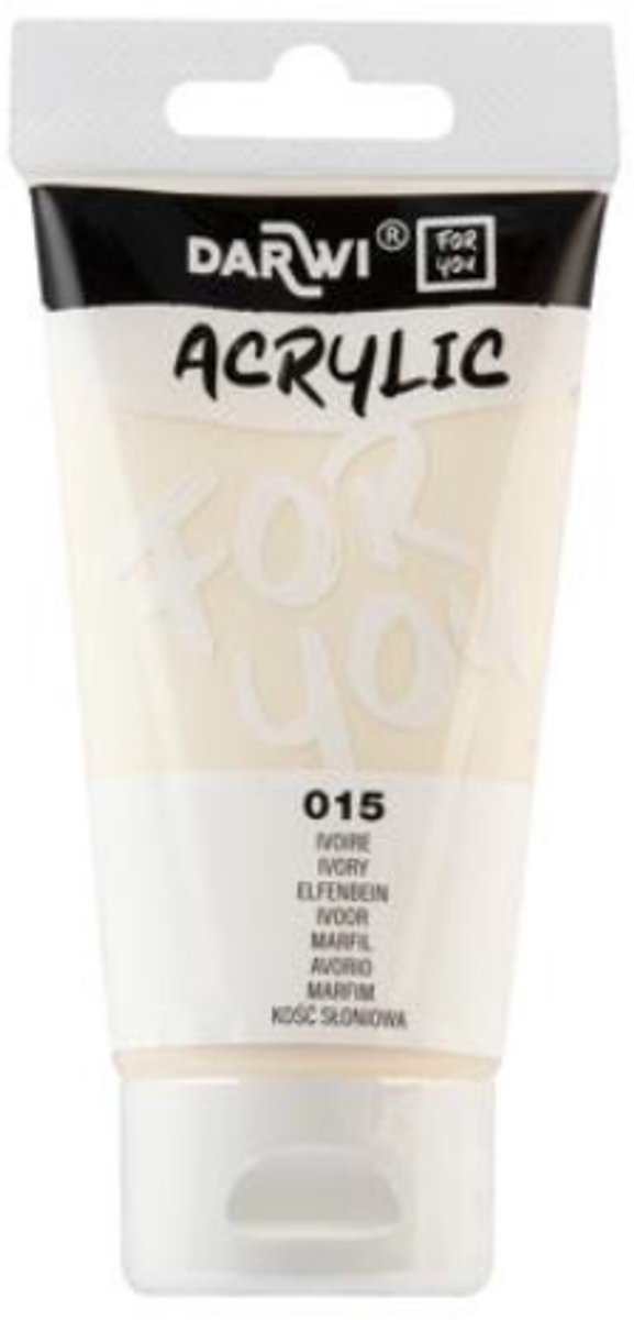 Darwi For You acrylverf 75 ml in tube ivoorwit