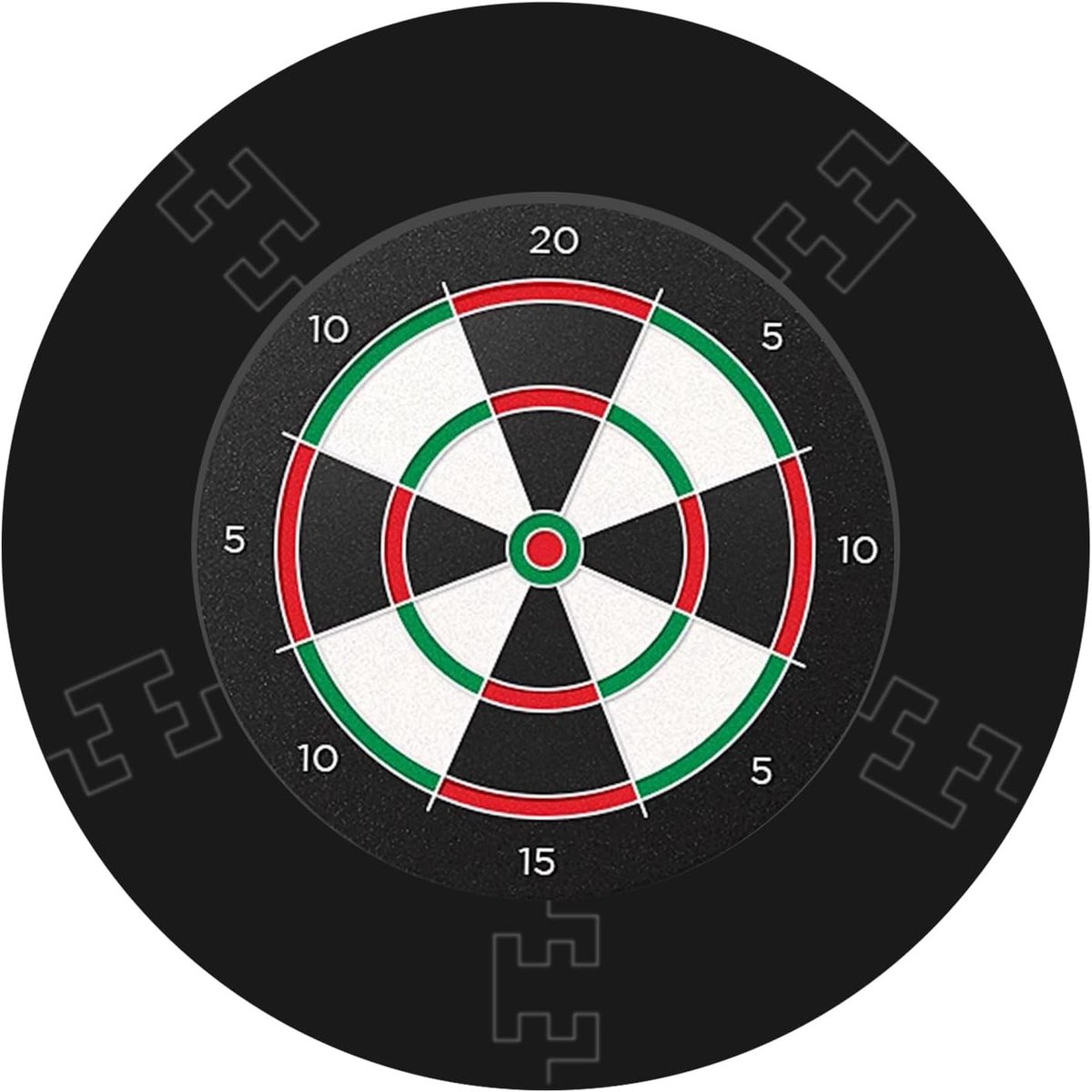 Dartbord Beschermring met 5-delige Catchring, EVA Surround voor Dartbord, Ideaal voor Dartspel en Bescherming, 71 x 45 x 2.5 cm