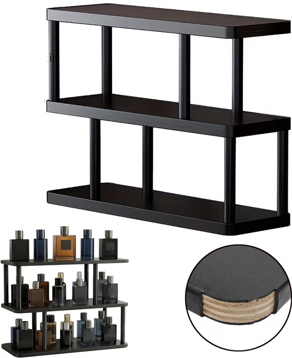 Stevige Stellingkast - Opslagstellingen Met 3 Niveaus - Parfum Organizer - Vrijstaande Rekken - Opbergrek Voor Thuis En Op Kantoor
