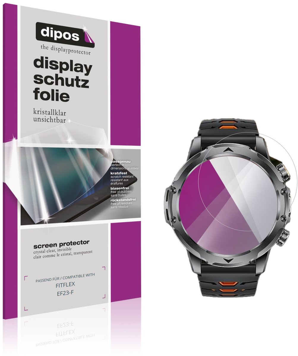 dipos – 6x Beschermfolie geschikt voor FITFLEX EF23-F | Krasbestendige & heldere Screenprotector Ultra-Thin