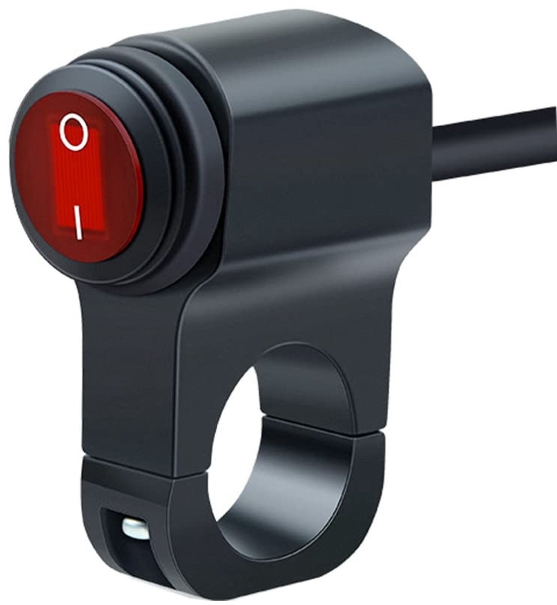 Aluminium Handvat Schakelaar voor Motorfiets met LED Verlichting - Waterdichte Schakelaar voor Koplamp en Mistlamp met AAN-UIT Knop
