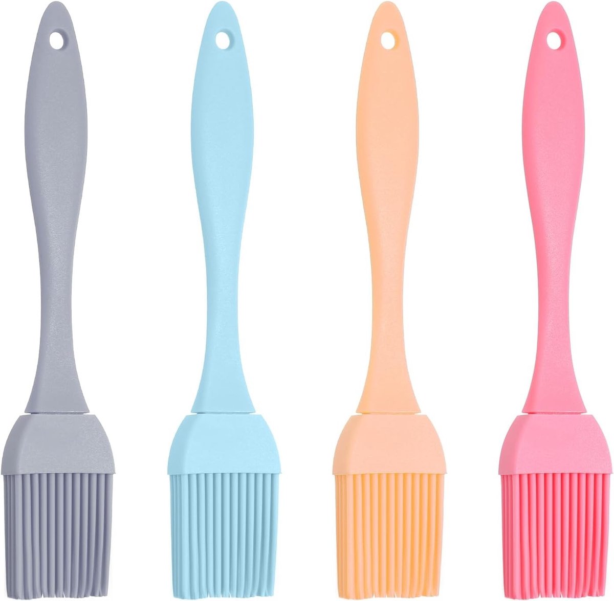 Set van 4 Siliconen Bakkwasten - Ideaal voor Grillen, Bakken en Koken - Basting en Pastry Brush Set