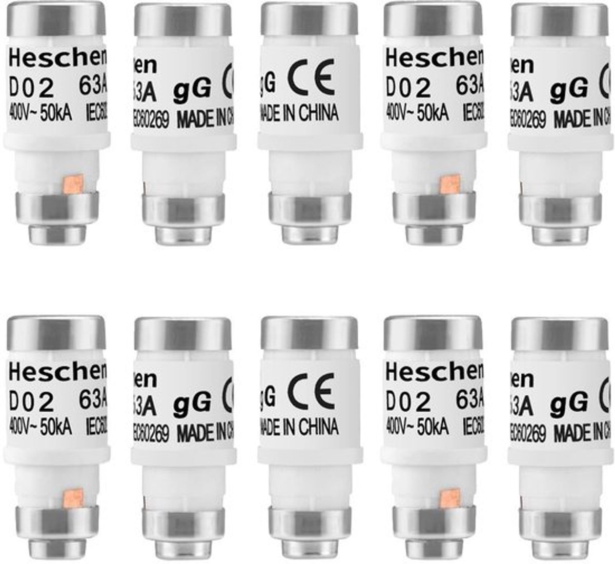 Dailygoody - Keramische neozed-zekeringinzetstukken - D0-type zekeringinzetstuk