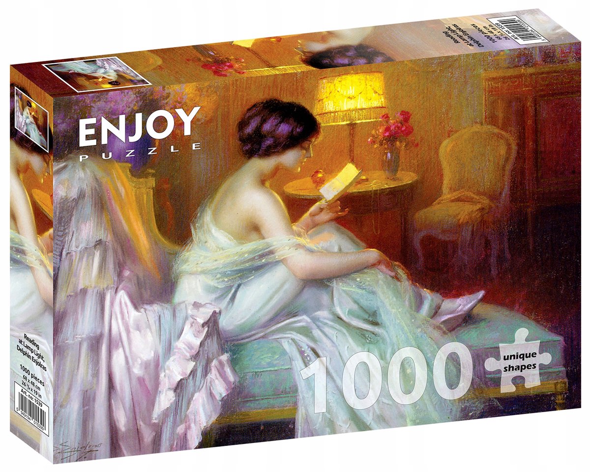 Enjoy Puzzel 'Avondlezen' 1000 Stukjes - Kunst & Vrouw