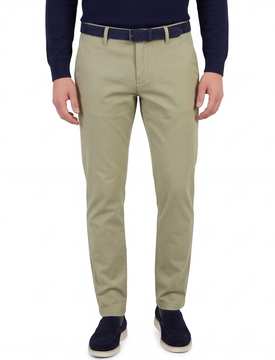 Alberto katoenen broek beige