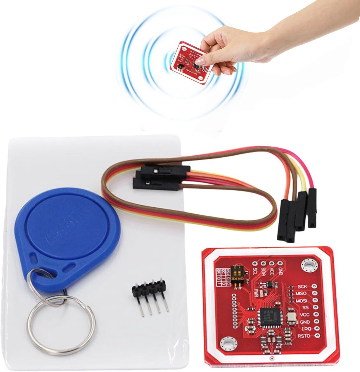 NFC RFID Module V3 Kit voor Near Field Communication, Inclusief NFC Kaart, RFID Chip en RFID Kaarten, Geschikt voor Android Mobiele Telefoons en I2C SPI HSU Verbinding