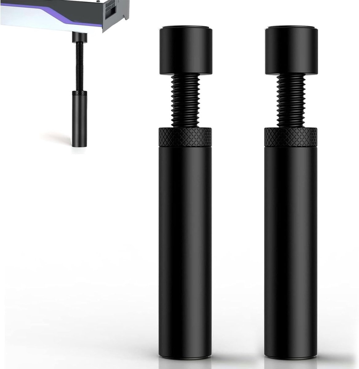 2 Stuks GPU Steunbeugel, Verstelbare Aluminium Beugel voor Grafische Kaarten, Ondersteuning voor GPU Verzakkingen 70-120mm
