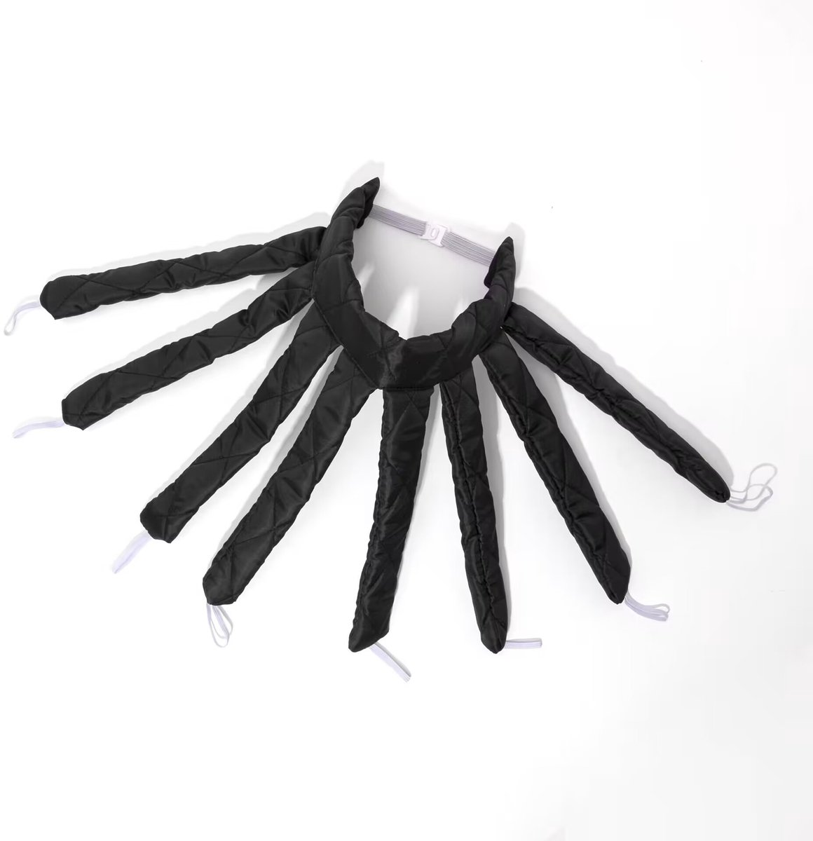 Haarkrullers zonder hitte, Octopus krulstaaf hoofdband zonder hitte, Lazy Roller set, DIY Lazy Headband haarstyling tools voor vrouwen en meisjes met natuurlijk haar (zwart)