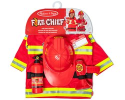 Melissa & Doug – Verkleedset brandweer – Inclusief megafoon met geluid