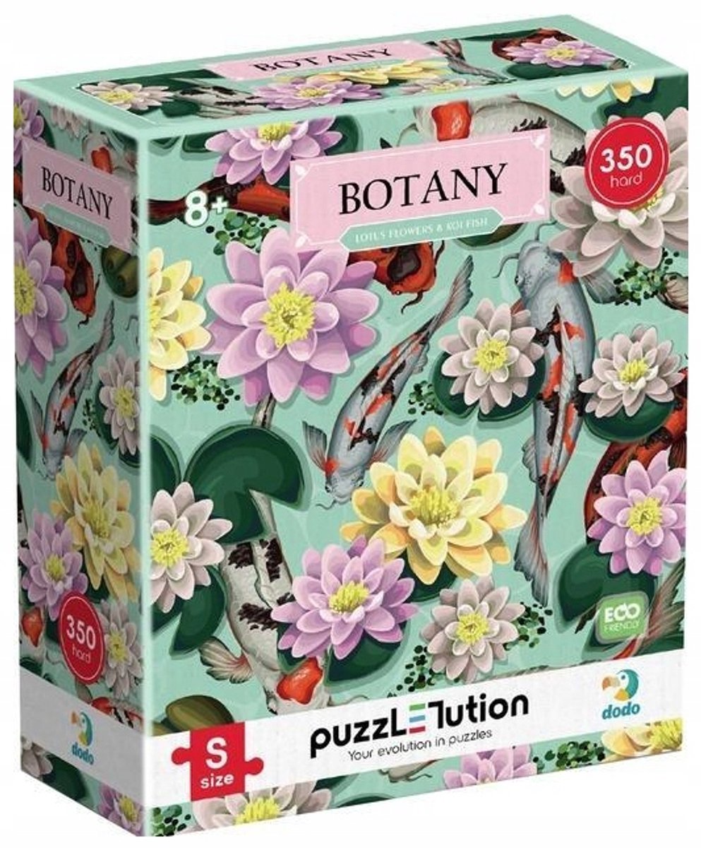 Dodo Botany Puzzel: Lotusbloemen & Koivissen (350 Stukjes)