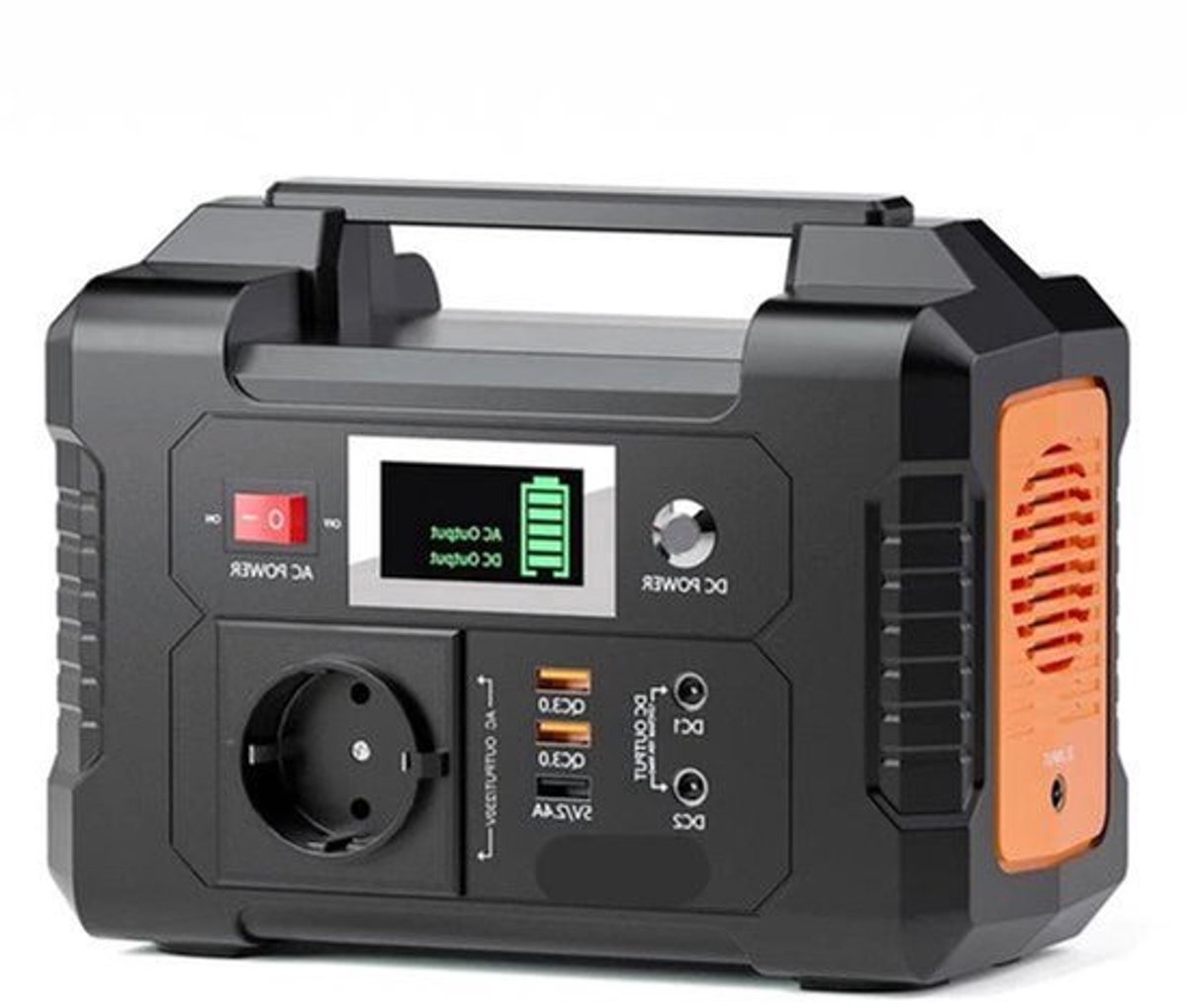 Powerstation - Stroomgenerator - Powerbank - Aggregaat - 200W - Draagbare - met 151Wh Lithium Batterij - 1x Pure Sine Wave AC220V Output - Voor Kamperen, Van en RV Gebruik - Noodstroombron