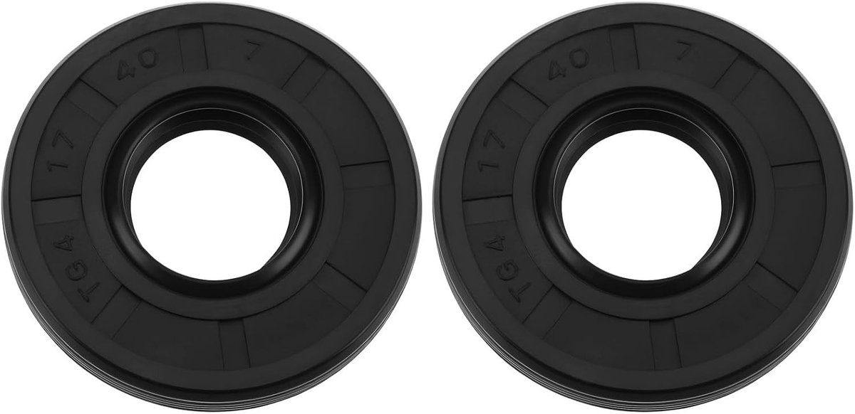 2 Stuks Oliekeringen voor Grasmaaier Versnellingsbak 40x17x7mm Geschikt voor Diverse Merken en Modellen