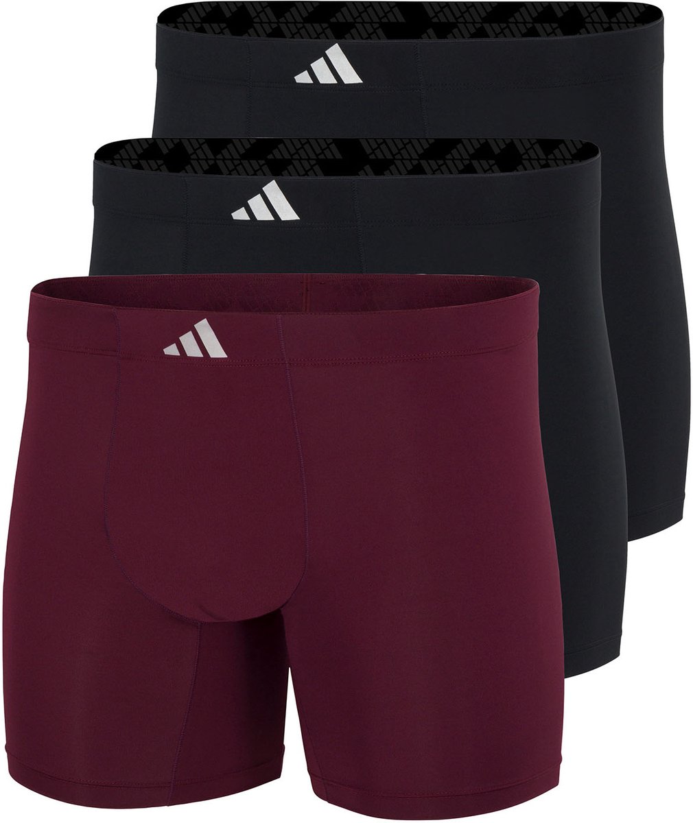Adidas Boxershorts Micro tech 3-pack zwart-rood