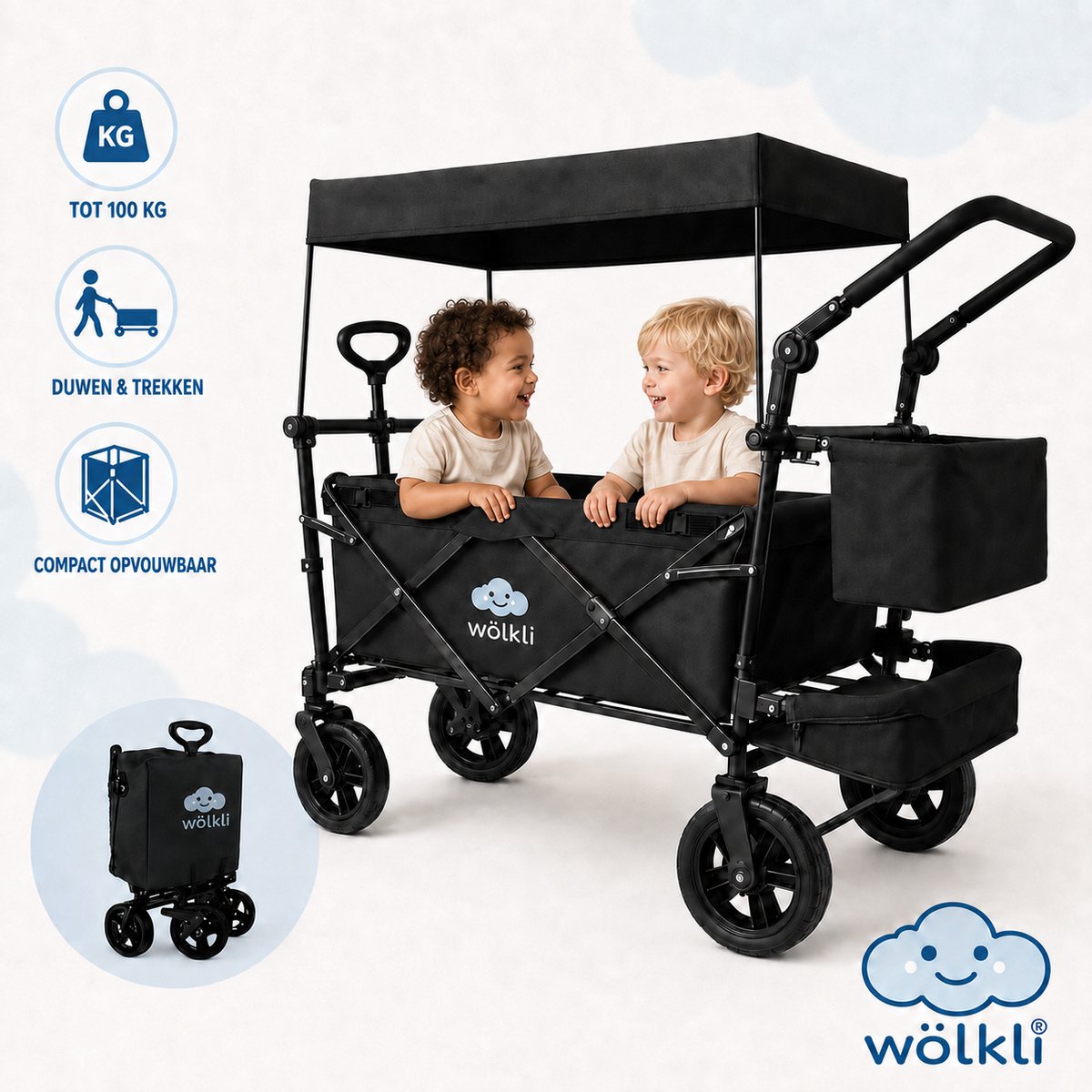 Wölkli ST3000 Bolderkar met Dak