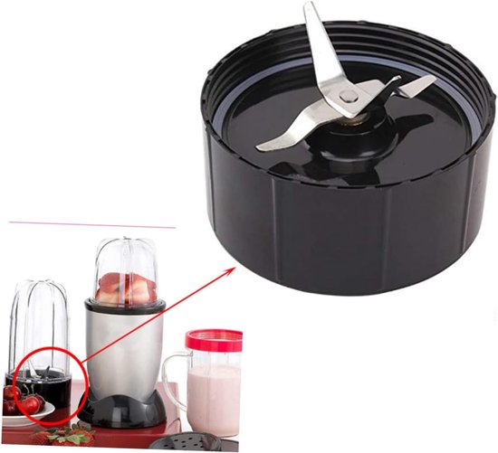 Set van 2 stuks vervangend mesblok voor MB‑model blender, vierbladig kruis mes van roestvrij staal met afdichtring, reserveonderdeel voor keukenmixer en sapmachine — afbeelding 2