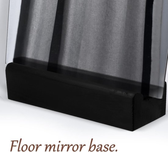 Spiegelstandaard voor Houten Vloeren, Kunstwerk Display, Bevestigingshouder, Antislip, Volledige Lengte en Foto Frame — afbeelding 3