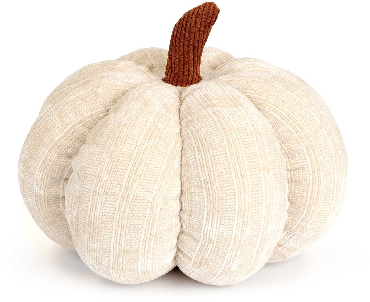Pompoen Kussen 25x25x14 cm – Pumpkin Sierkussen – Halloween Decoratie – Herfstdecoratie – Decoratief Kussen
