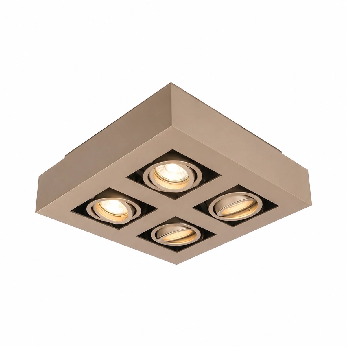 Artdelight - Spot Bosco 4 lichts L 25 cm B 25 cm champagne