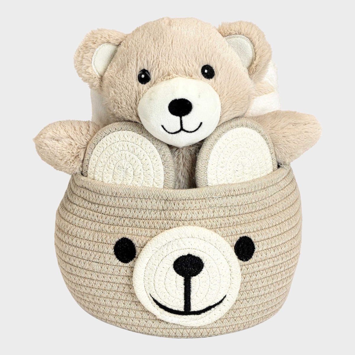 Cadeaumand Beer 25 cm – Gift Basket 90 x 75 cm – Dieren Thema – Cadeau Mand – Decoratieve Geschenkmand