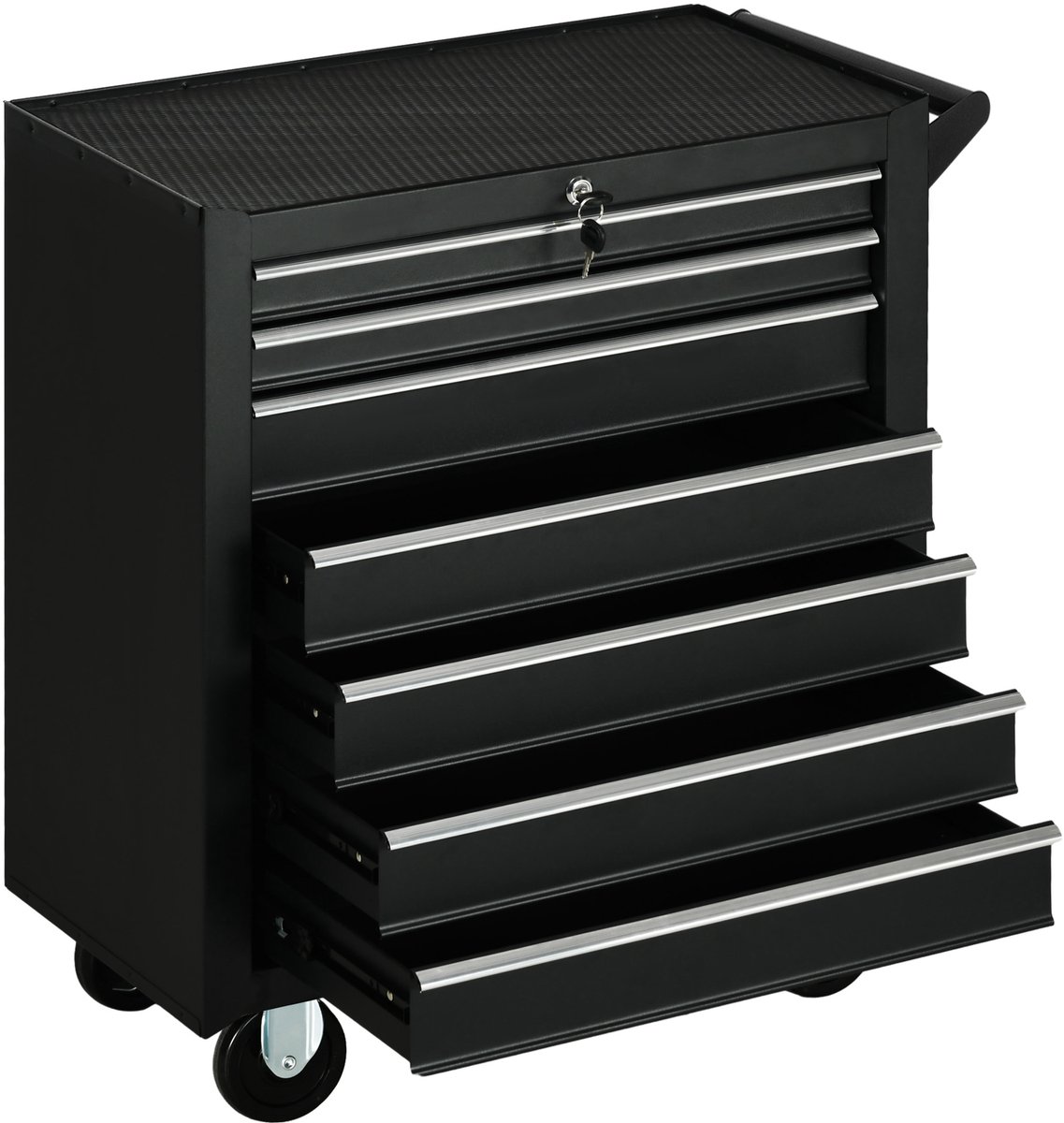 Durhand Gereedschapskist-Staal-69L x 33B x 75H cm-Zwart