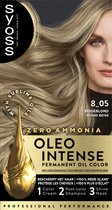 Syoss Oleo Intense 8-05 Haarverf - Beige Blond - Permanente Haarkleuring - Ammoniakvrij - Met Voedende Oliën - 100% Grijsdekking - Langdurige Kleur - 1 stuk