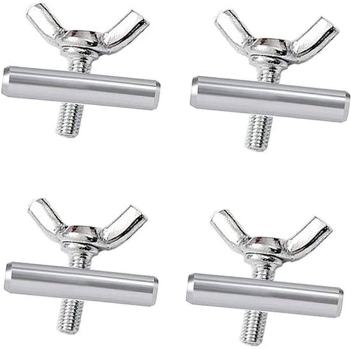 Dailygoods- Zonnezeil Embrasses - 4 Stuks - Roestvrij Staal - M4 x 25