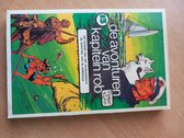 La couverture de '15 Avonturen van kapitein rob', avec un plongeur, un voilier, un chercheur de trésors, un chien blanc et un capitaine.