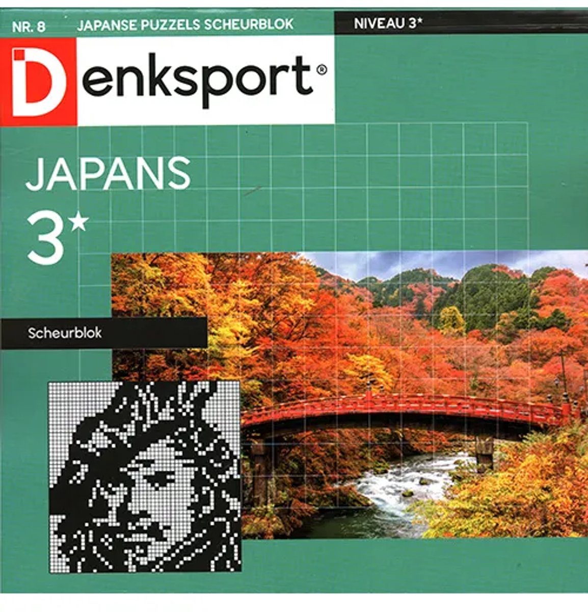 Denksport Japans Scheurblok - 08 2026