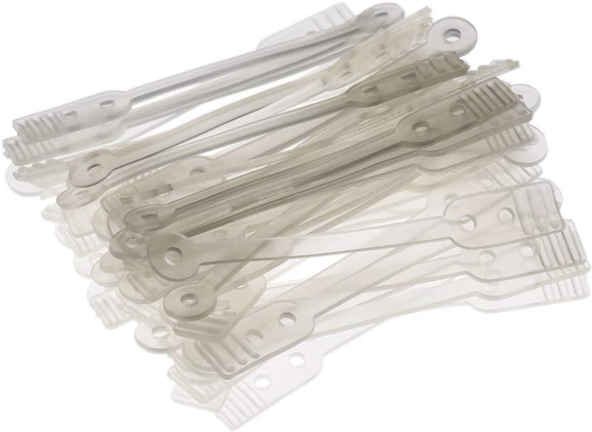 Permanente Staafbanden Rubberen Elastische Banden 50 Stuks voor Professionele Krultang Haar Stylingtool Thuis Salon Licht Gebruik Transparante Kleur