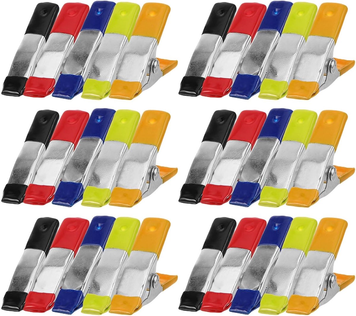 Veerklemmen Multipurpose Veerklemmen voor Houtbewerking Tuinieren Fotografie Handwerk Kleuren Per Kleur