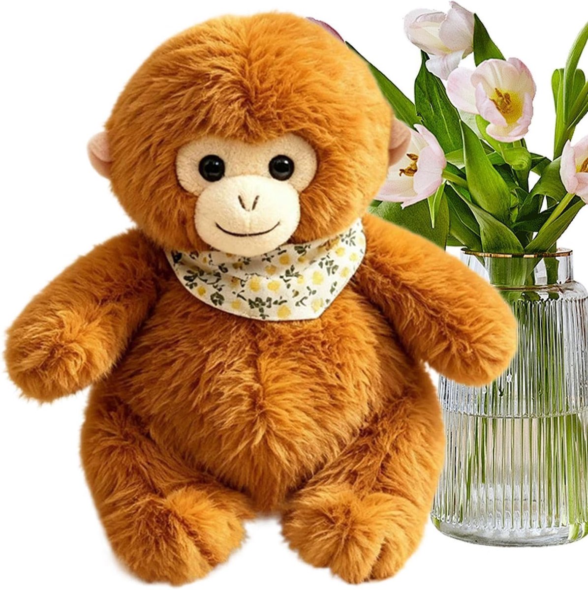 Dier met schattig slabbetje, pluizig, , realistisch