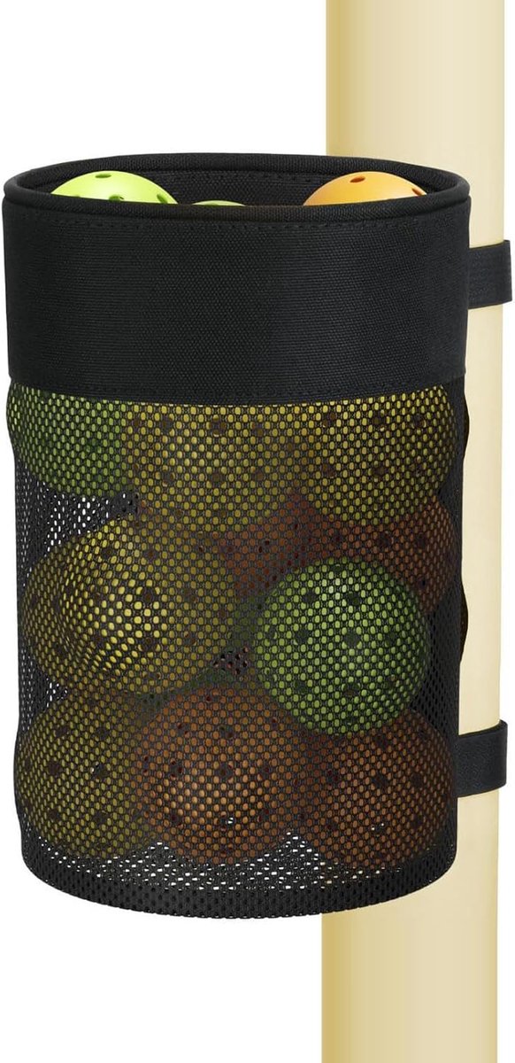 Draagbare pickleball-organizerhouder, balorganizer, tas, voor binnen en buiten, mannen, vrouwen, meisjes, jongeren, tieners, sporters, fietsers, golfers