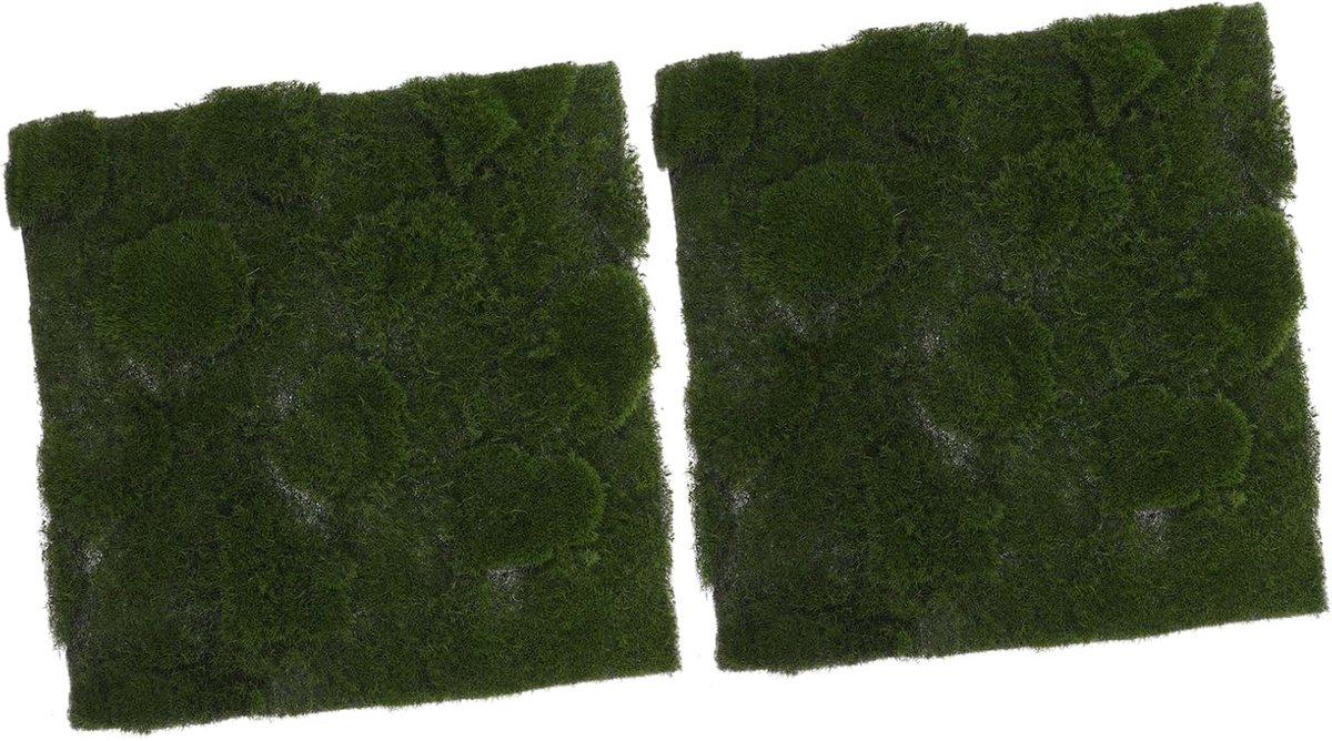 2 Stuks Kunstmatige Mosmat Realistisch Nepmos Grasmat voor DIY Ambachten Bruiloft Fairy Gardens Binnen Buiten Decoratie