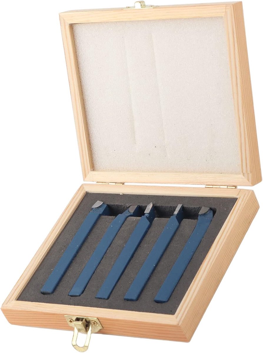 Draaigereedschap Groefgereedschapset Sterke Slijtvastheid voor Semi-automatische Draaibanken 5 Stuks 10x10mm voor Professioneel Gebruik (10 * 10mm)