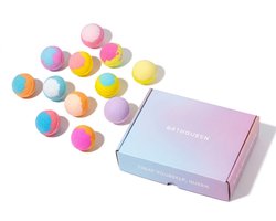 BathQueen XXL Bruisballen - set van 12 - 100g per stuk - bath bombs