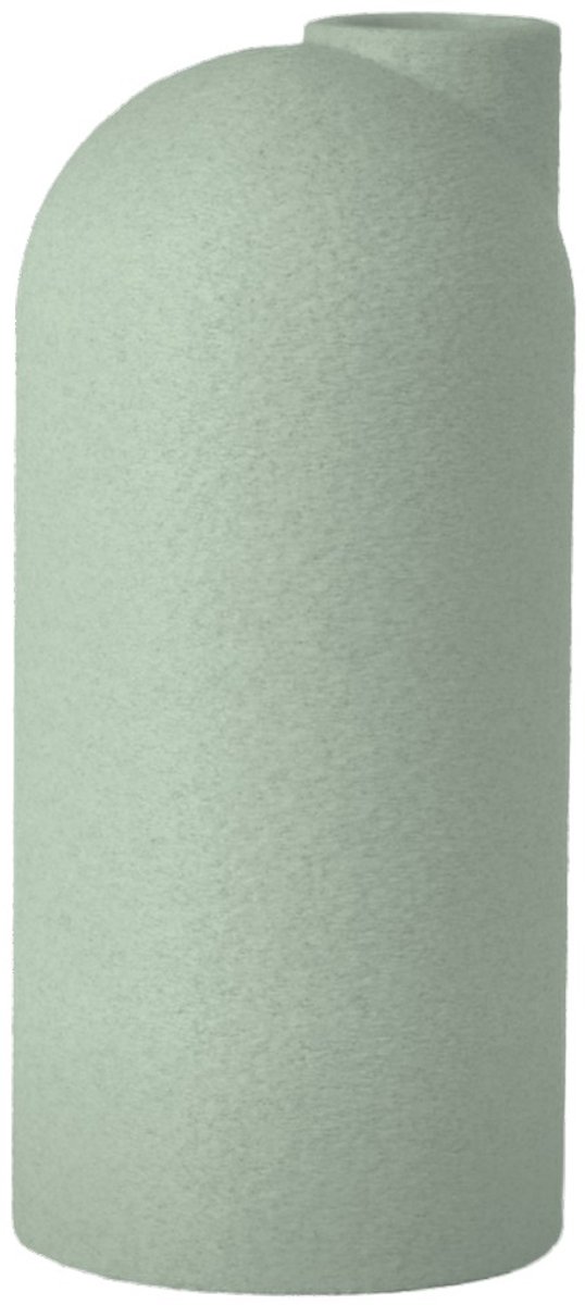 Layvo Liora Vaas - Salie - 25 cm - droogbloemen vaas - minimalistische vaas - gerecycled plastic